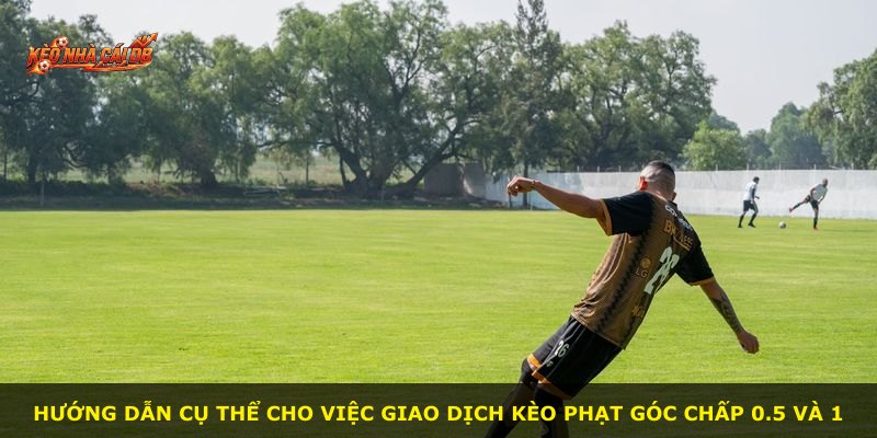 Hướng dẫn cụ thể cho việc giao dịch kèo phạt góc chấp 0.5 và 1